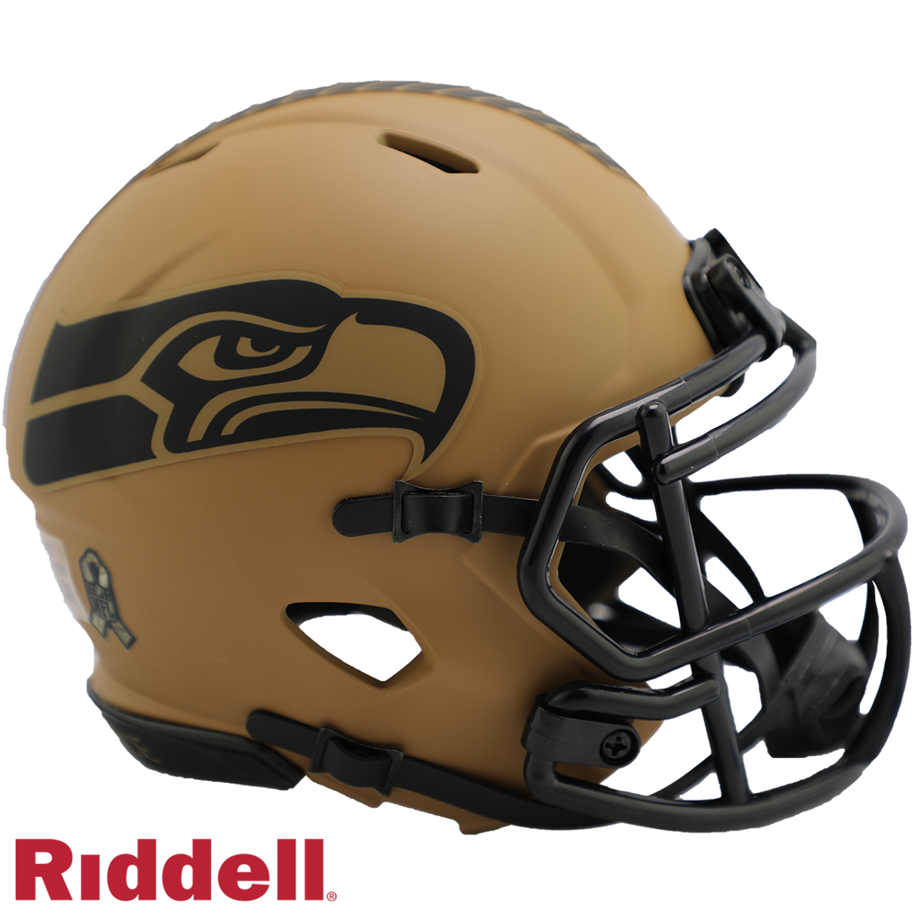 Seattle Seahawks Helmet Riddell Replica Mini Speed Style Salute To Service 2023