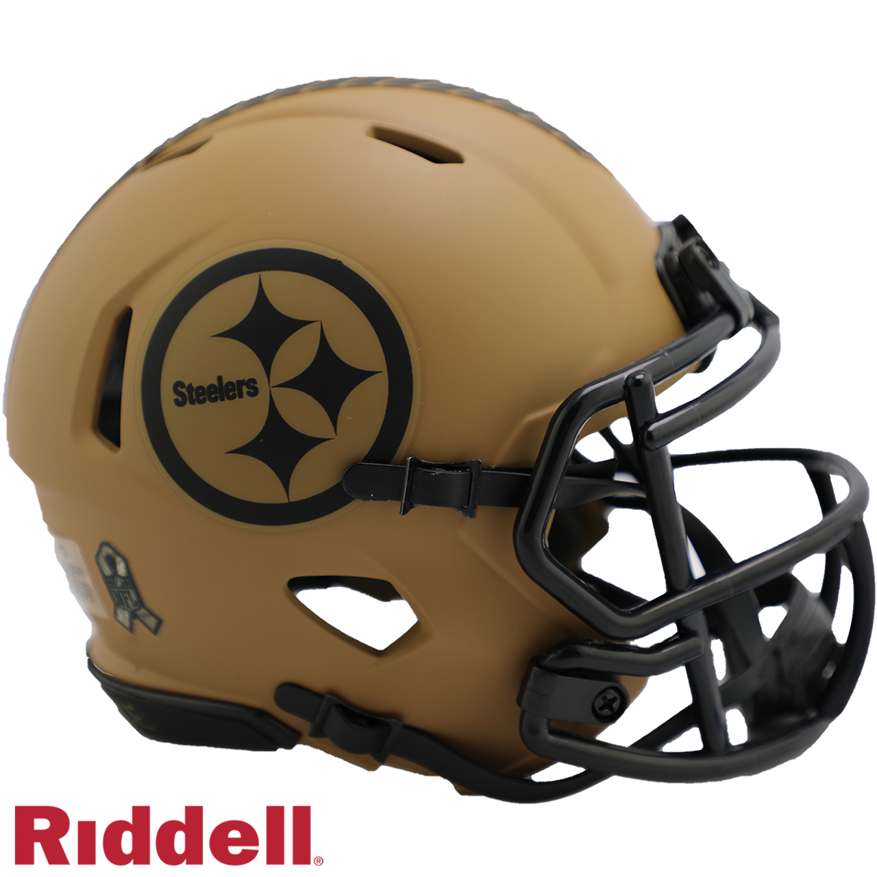 Pittsburgh Steelers Helmet Riddell Replica Mini Speed Style Salute To Service 2023