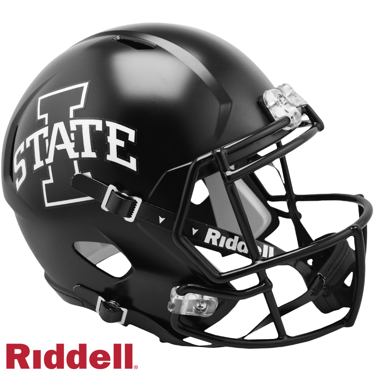 Iowa State Cyclones Helmet Riddell Replica Full Size Speed Style Satin Black