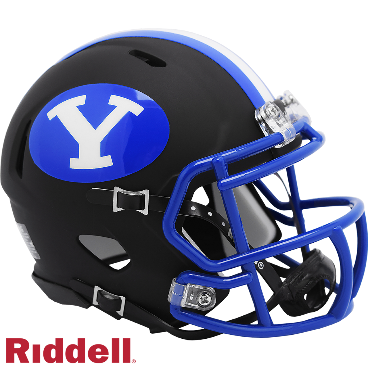 BYU Cougars Helmet Riddell Replica Mini Speed Style Matte Black 2020