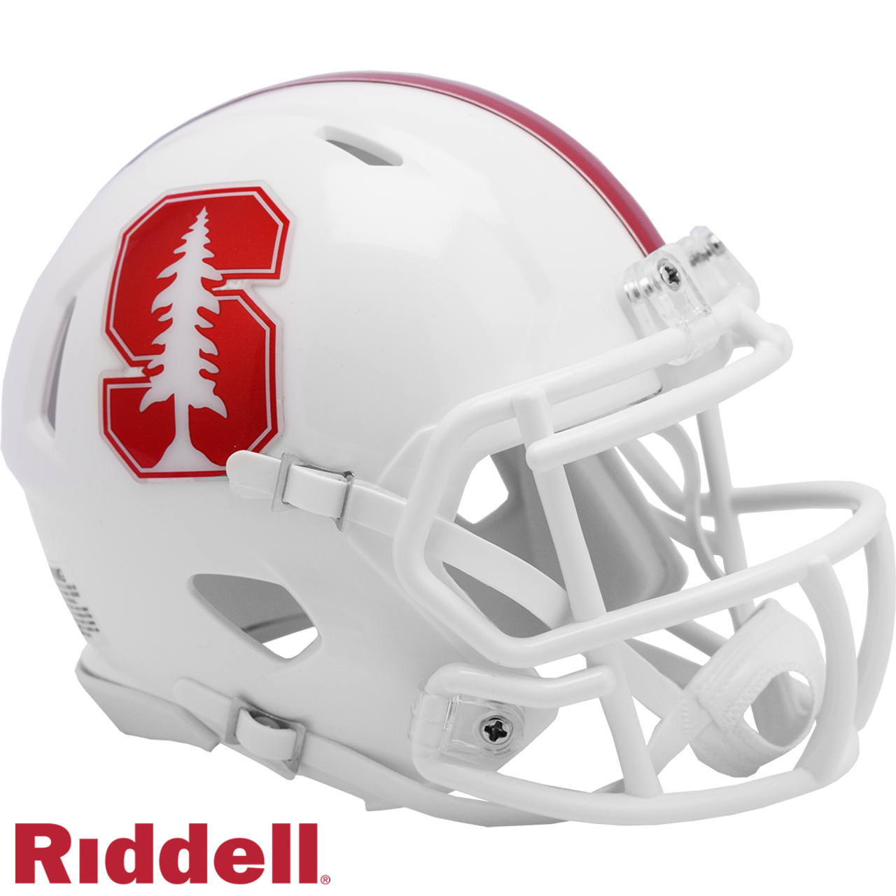 Stanford Cardinal Helmet Riddell Replica Mini Speed Style White