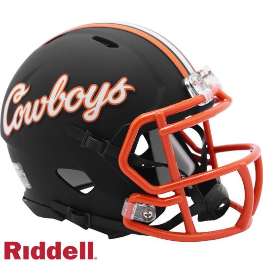 Oklahoma State Cowboys Helmet Riddell Replica Mini Speed Style Cowboys Script