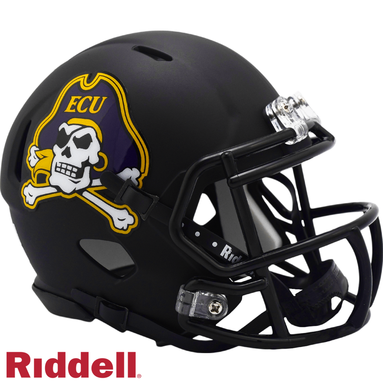 East Carolina Pirates Helmet Riddell Replica Mini Speed Style Matte Black