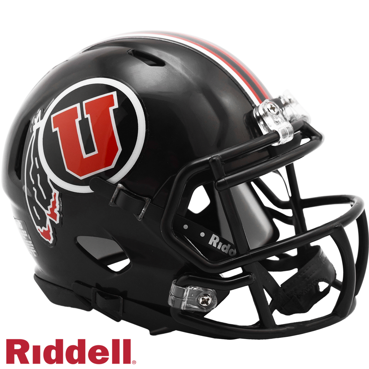 Utah Utes Helmet Riddell Replica Mini Speed Style Black