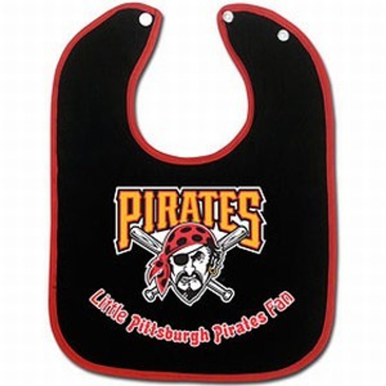 Pittsburgh Pirates Baby Bib - Two-Toned Snap