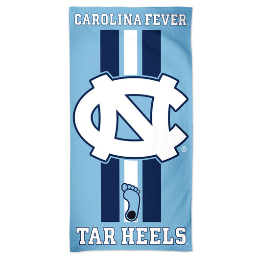 North Carolina Tar Heels Towel 30x60 Beach Style