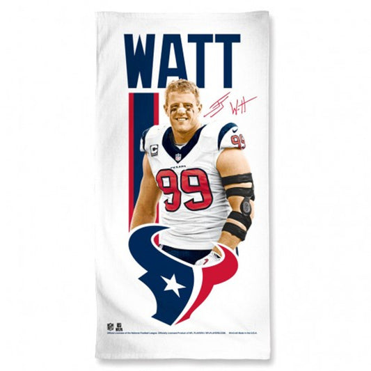 Houston Texans Towel 30x60 Beach Style JJ Watt Design