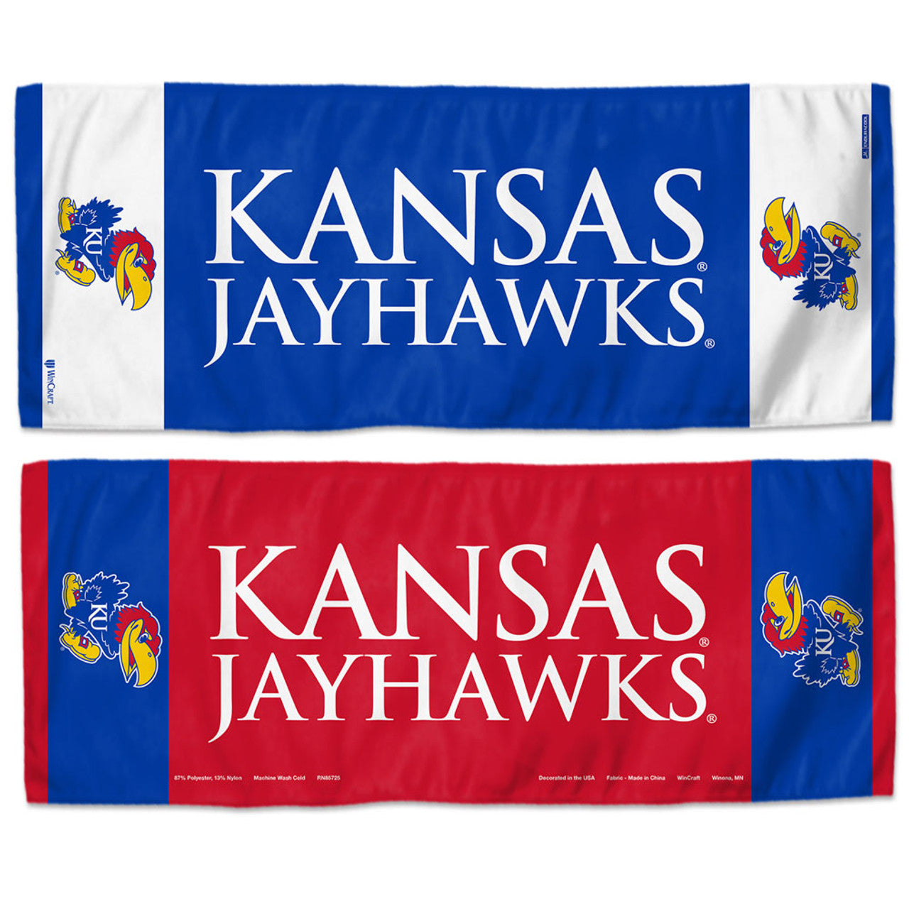 Kansas Jayhawks Cooling Towel 12x30