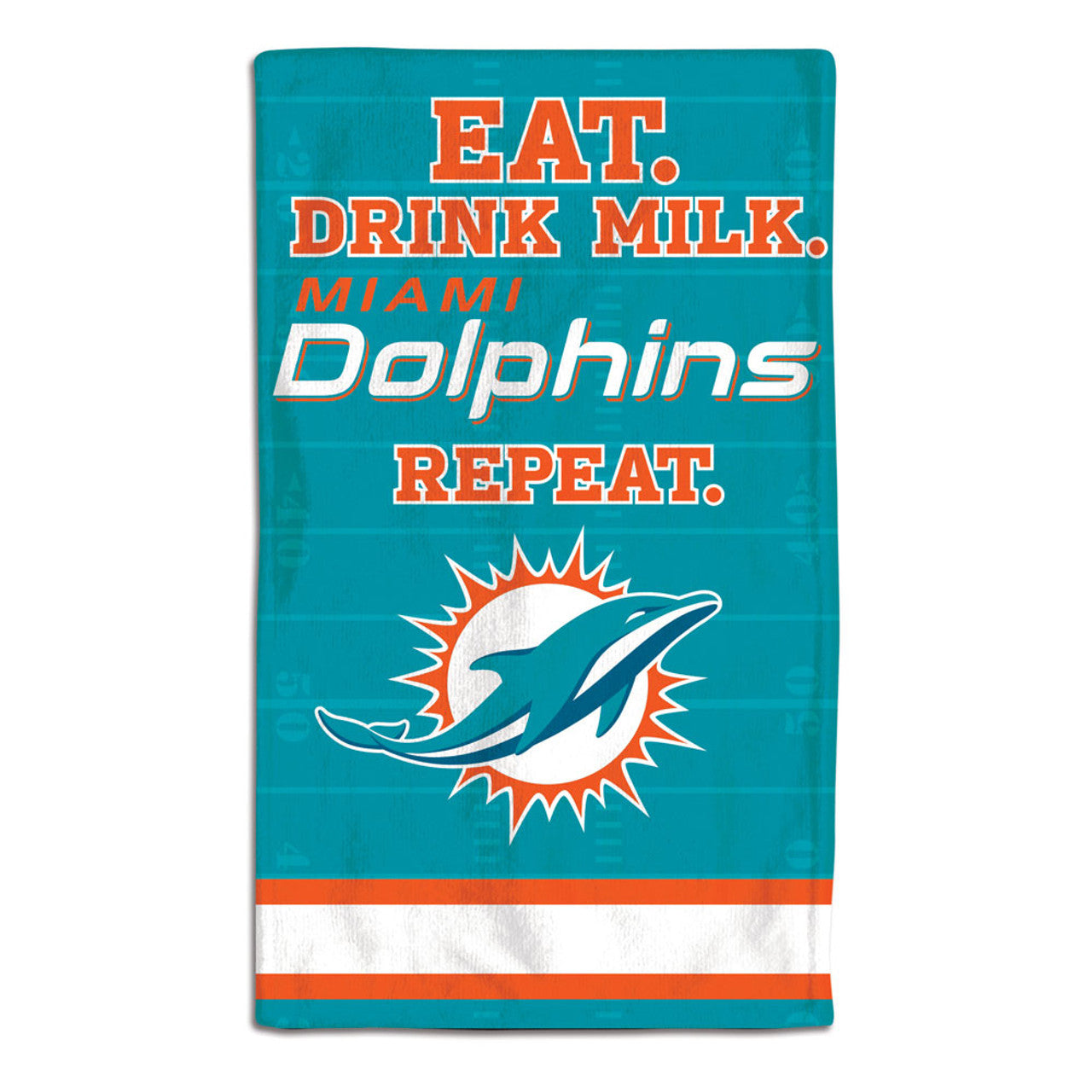 Miami Dolphins Baby Burp Cloth 10x17