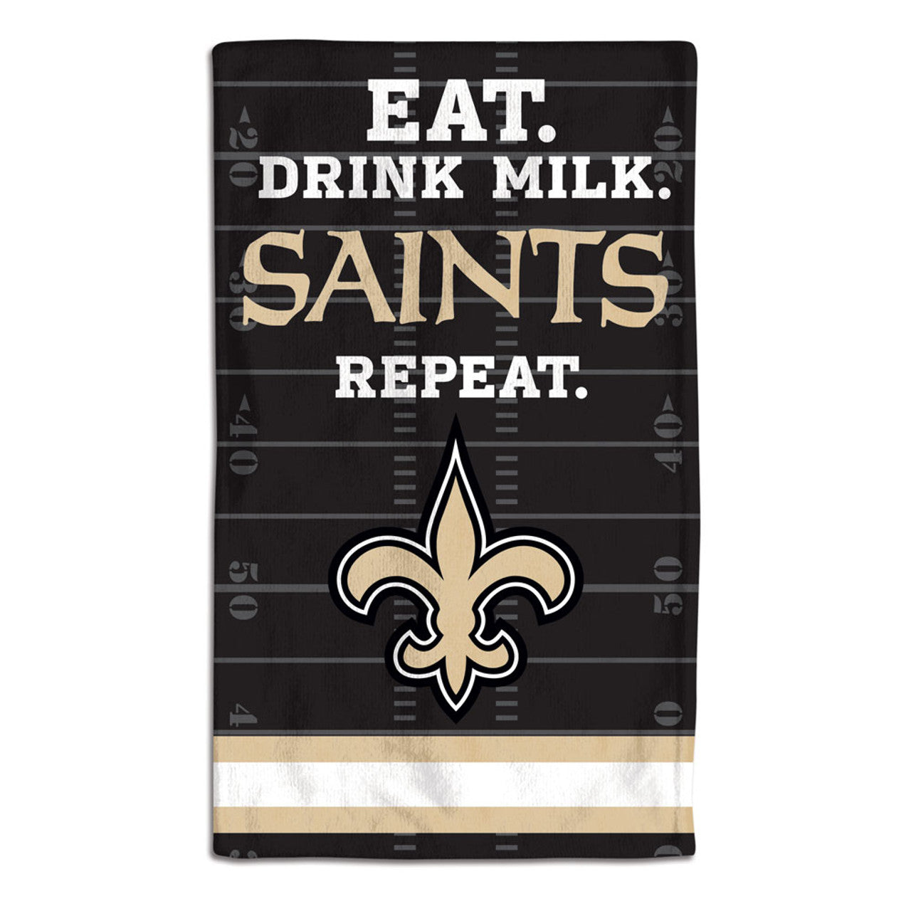 New Orleans Saints Baby Burp Cloth 10x17