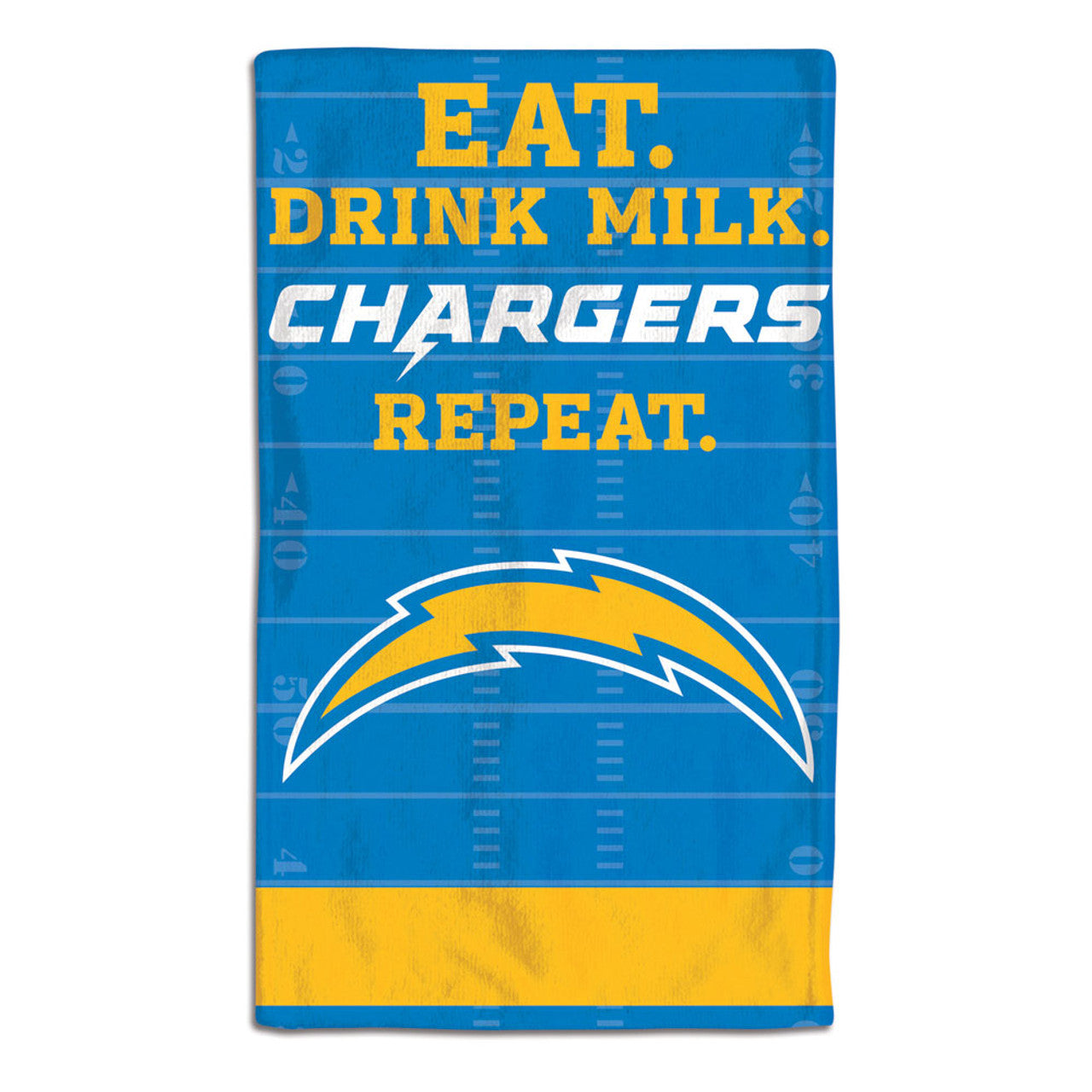 Los Angeles Chargers Baby Burp Cloth 10x17