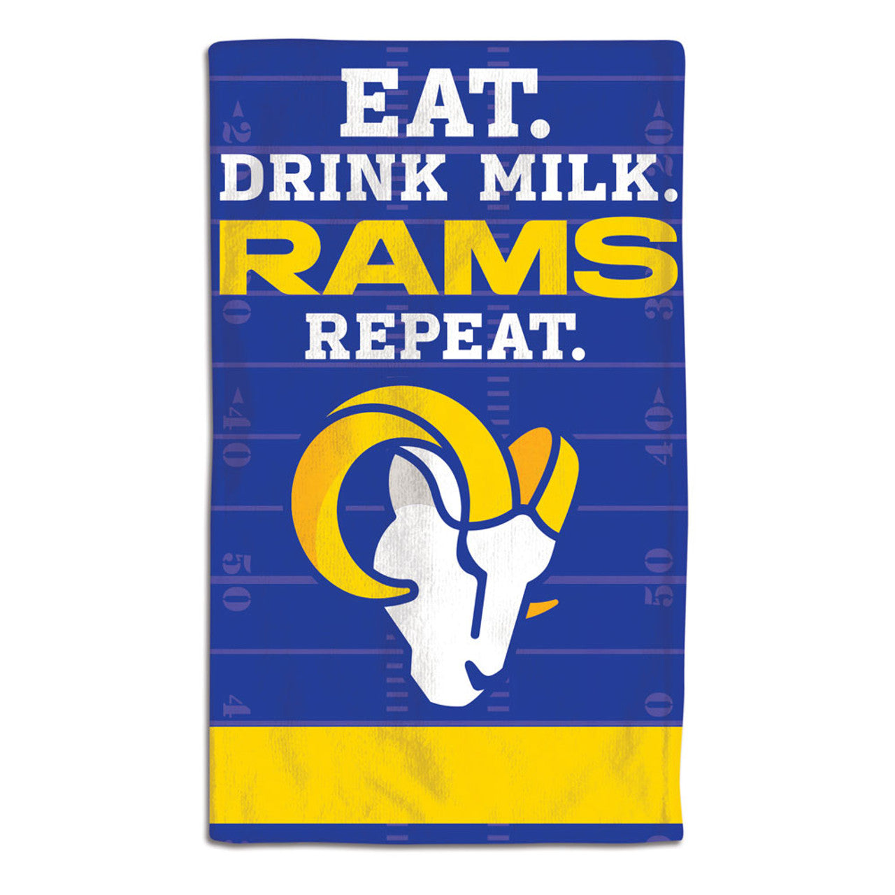 Los Angeles Rams Baby Burp Cloth 10x17