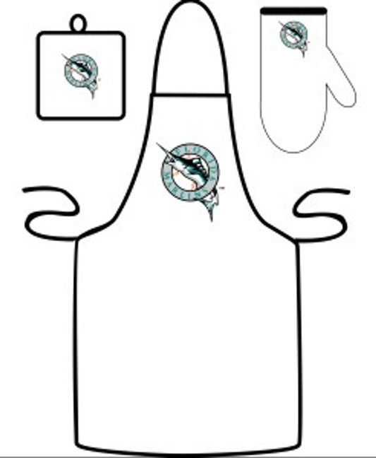 Florida Marlins Grilling Apron Set