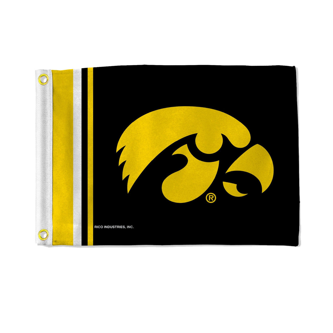 Iowa Hawkeyes Flag 12x17 Striped Utility