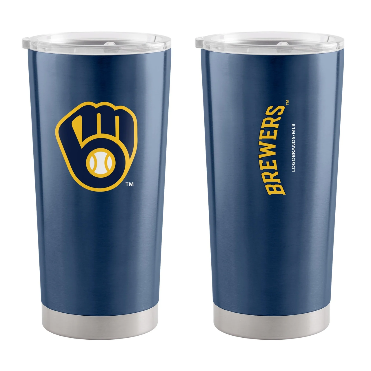 Milwaukee Brewers Travel Tumbler 20oz Stainless Steel