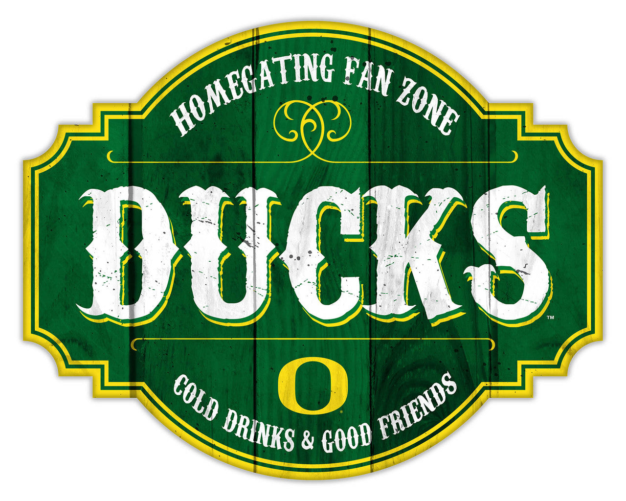 Oregon Ducks Sign Wood 12 Inch Homegating Tavern