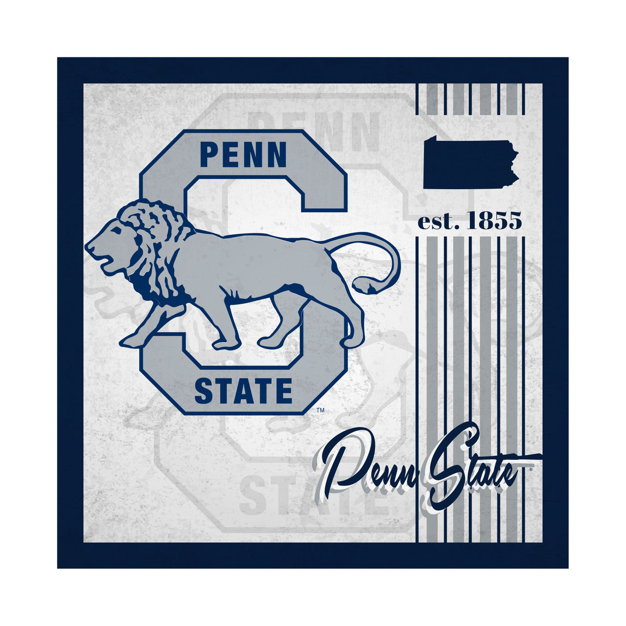 Penn State Nittany Lions Sign Wood 10x10 Album Design