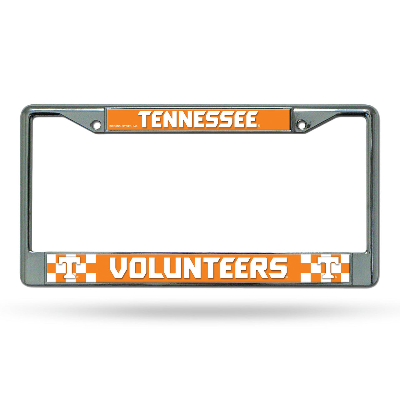 Tennessee Volunteers License Plate Frame Chrome Printed Insert