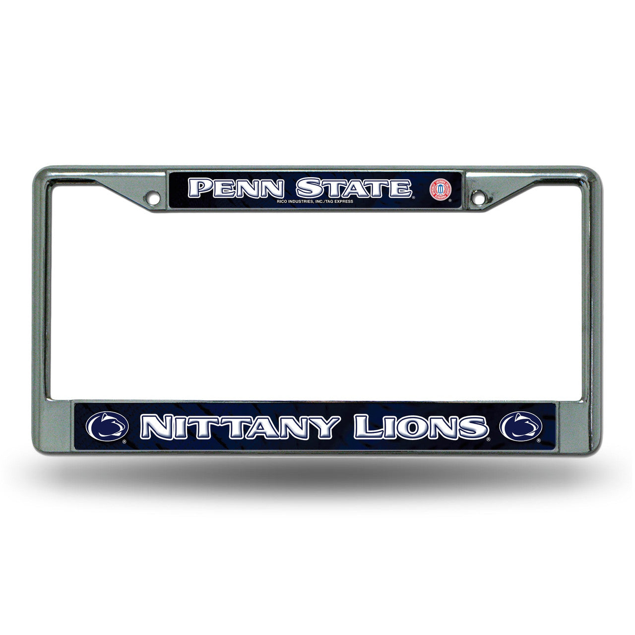 Penn State Nittany Lions License Plate Frame Chrome Printed Insert