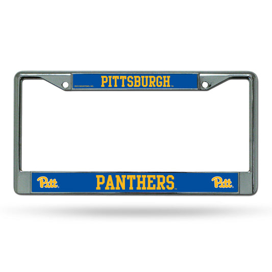 Pittsburgh Panthers License Plate Frame Chrome Printed Insert