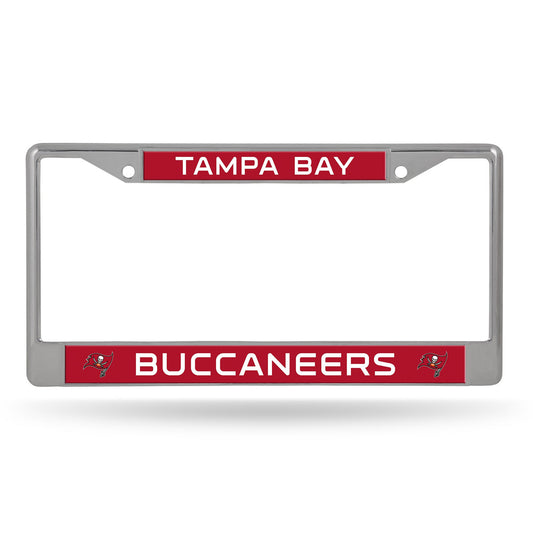 Tampa Bay Buccaneers License Plate Frame Chrome Printed Insert