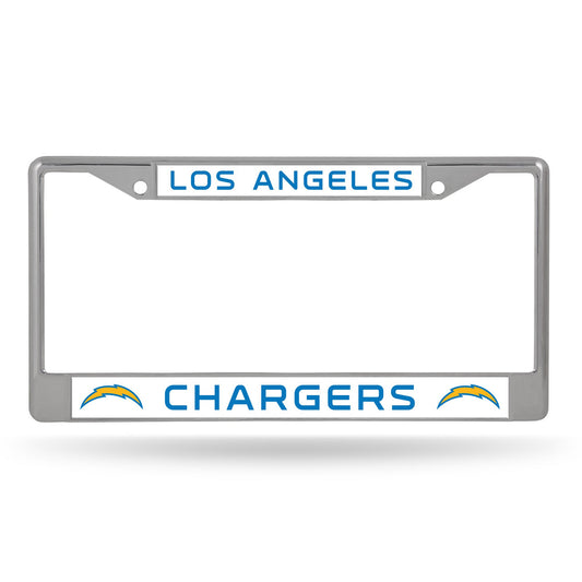 Los Angeles Chargers License Plate Frame Chrome