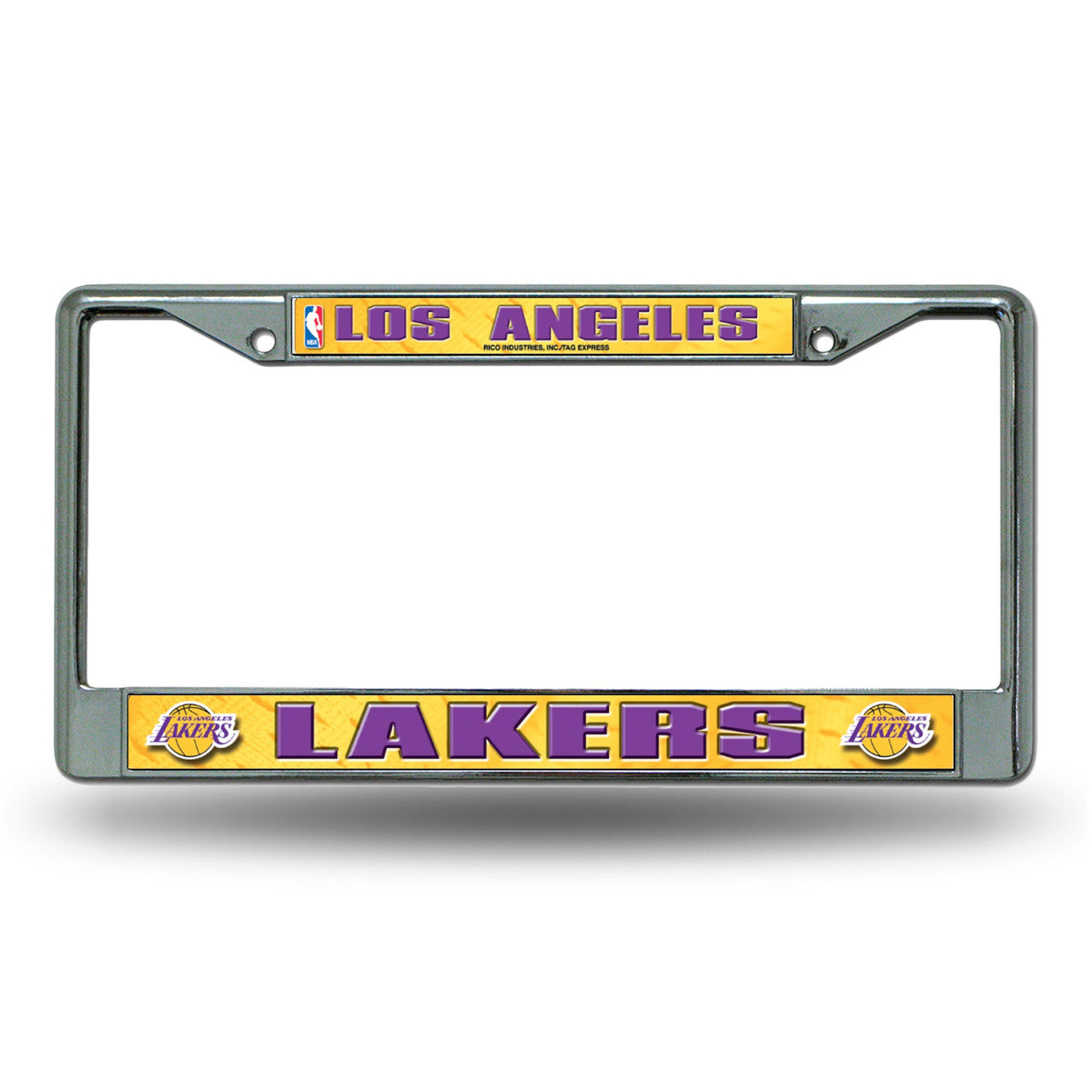 Los Angeles Lakers License Plate Frame Chrome Printed Insert