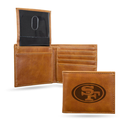 San Francisco 49ers Wallet Billfold Laser Engraved