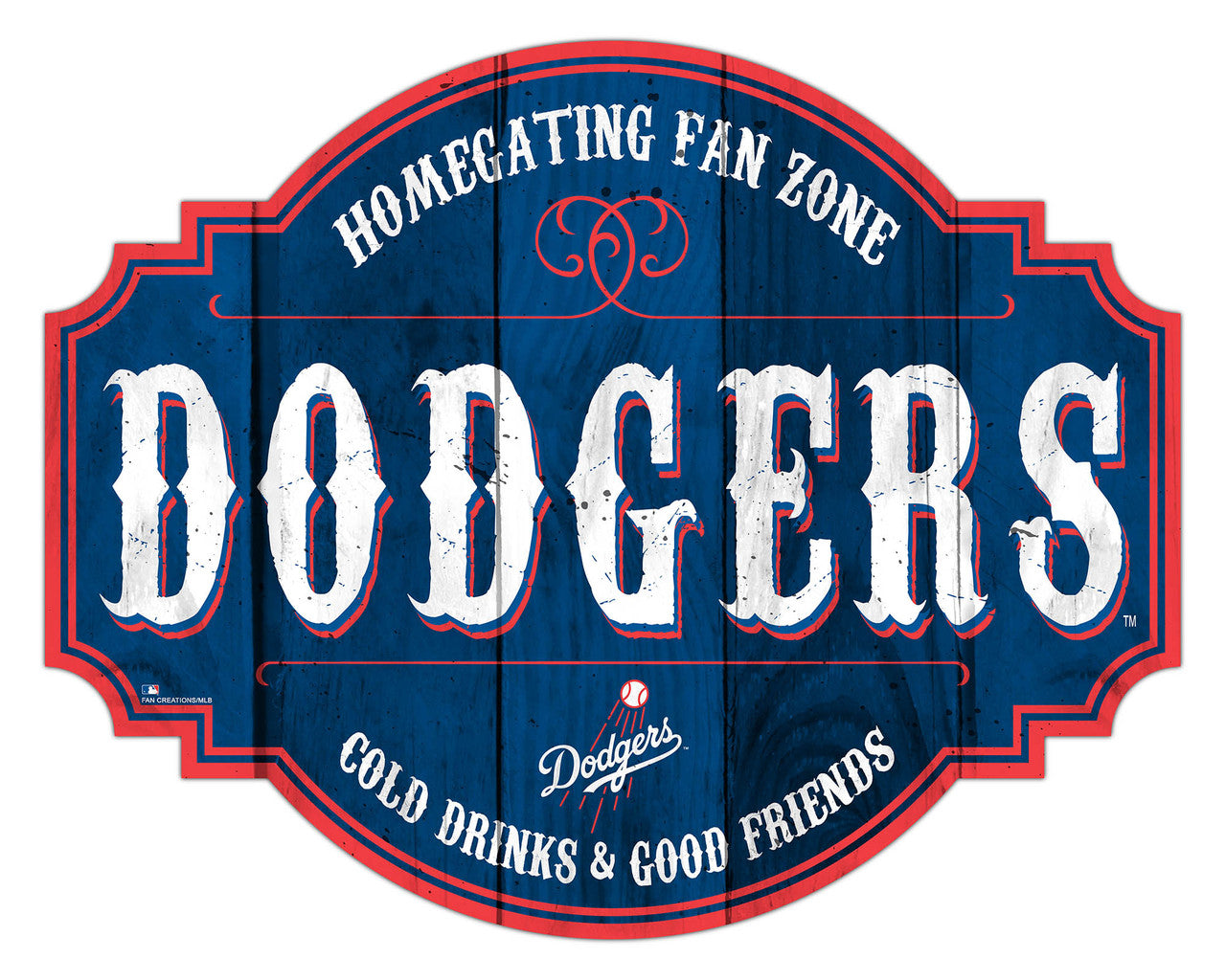 Los Angeles Dodgers Sign Wood 12 Inch Homegating Tavern