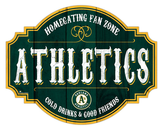 Oakland Athletics Sign Wood 12 Inch Homegating Tavern