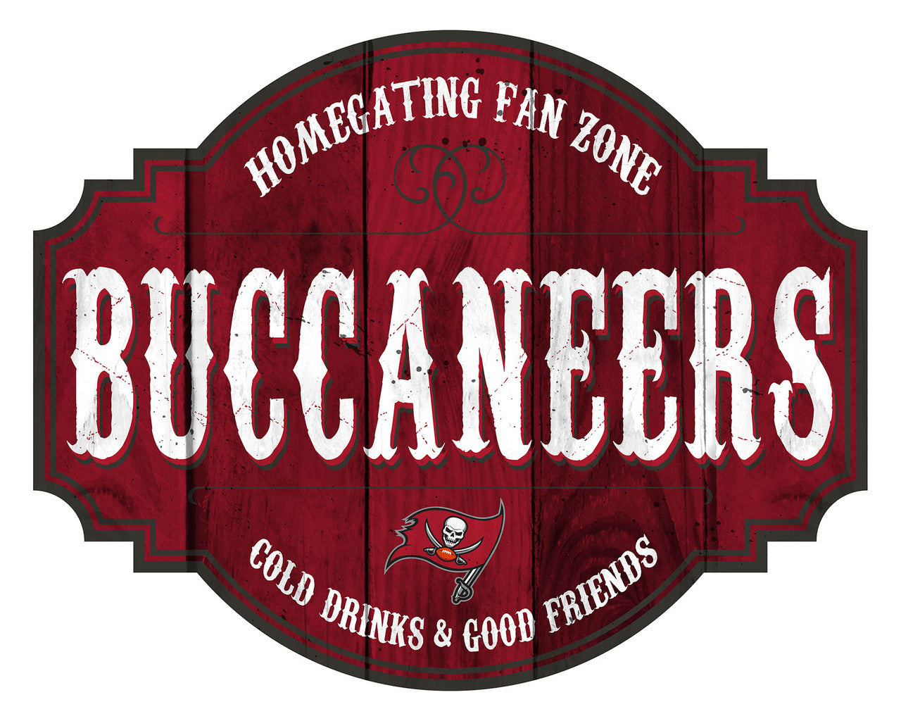 Tampa Bay Buccaneers Sign Wood 12 Inch Homegating Tavern