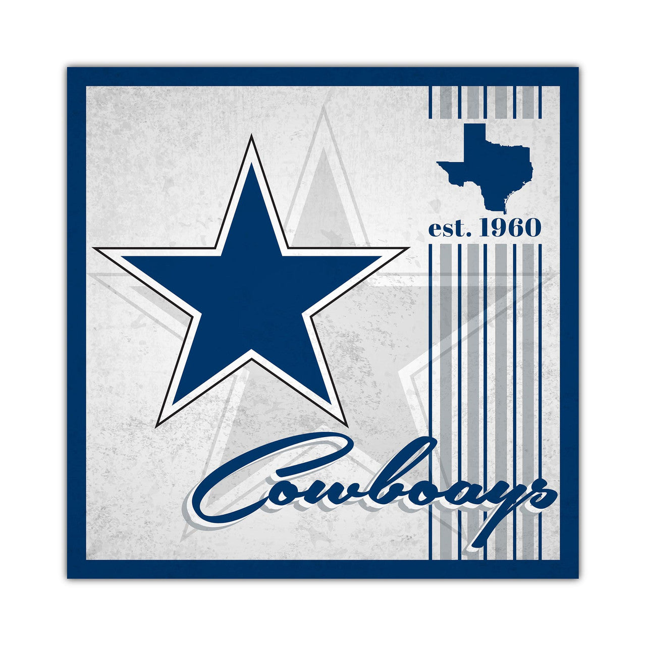 Dallas Cowboys Sign Wood 10x10 Album Design