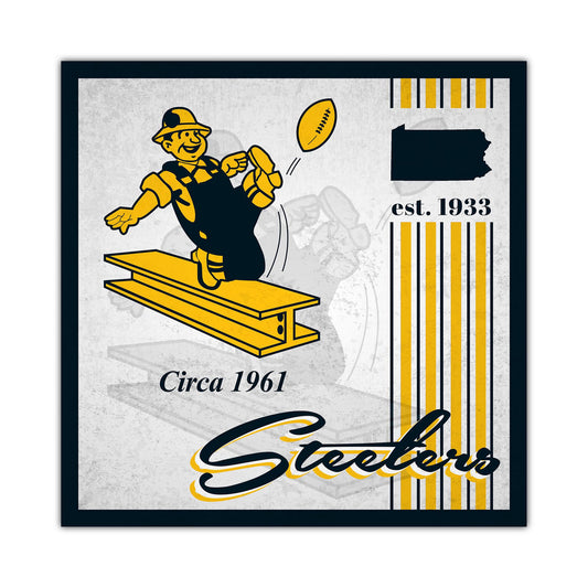 Pittsburgh Steelers Sign Wood 10x10 Album Design