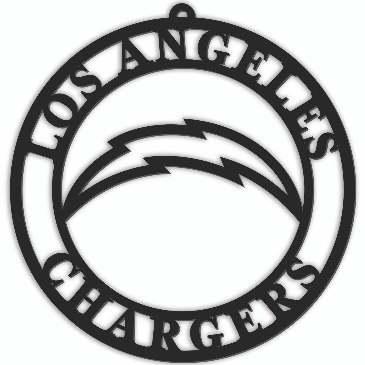 Los Angeles Chargers Sign Door Hanger 16 Inch