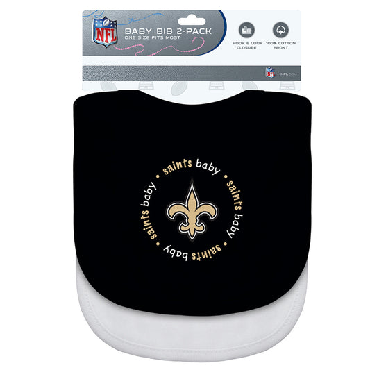 New Orleans Saints Baby Bib 2 Pack