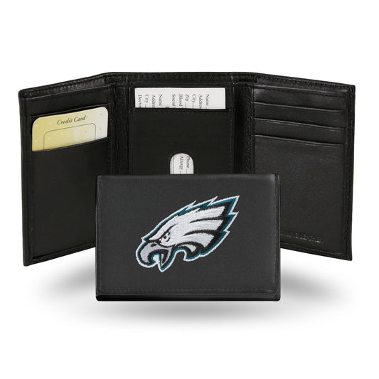 Philadelphia Eagles Wallet Trifold Leather Embroidered