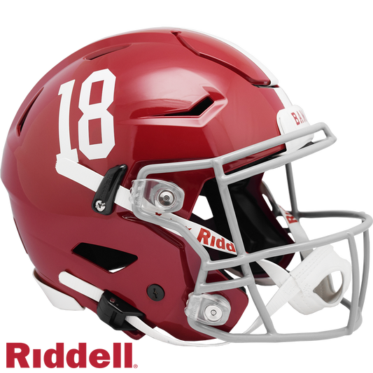 Alabama Crimson Tide Helmet Riddell Authentic Full Size SpeedFlex Style #18