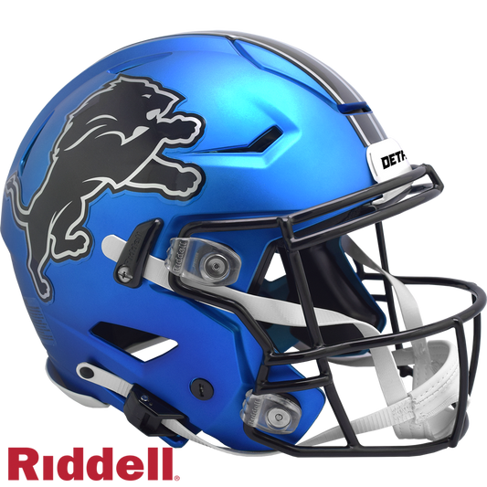 Detroit Lions Helmet Riddell Authentic Full Size SpeedFlex Style On-Field Alternate 2024