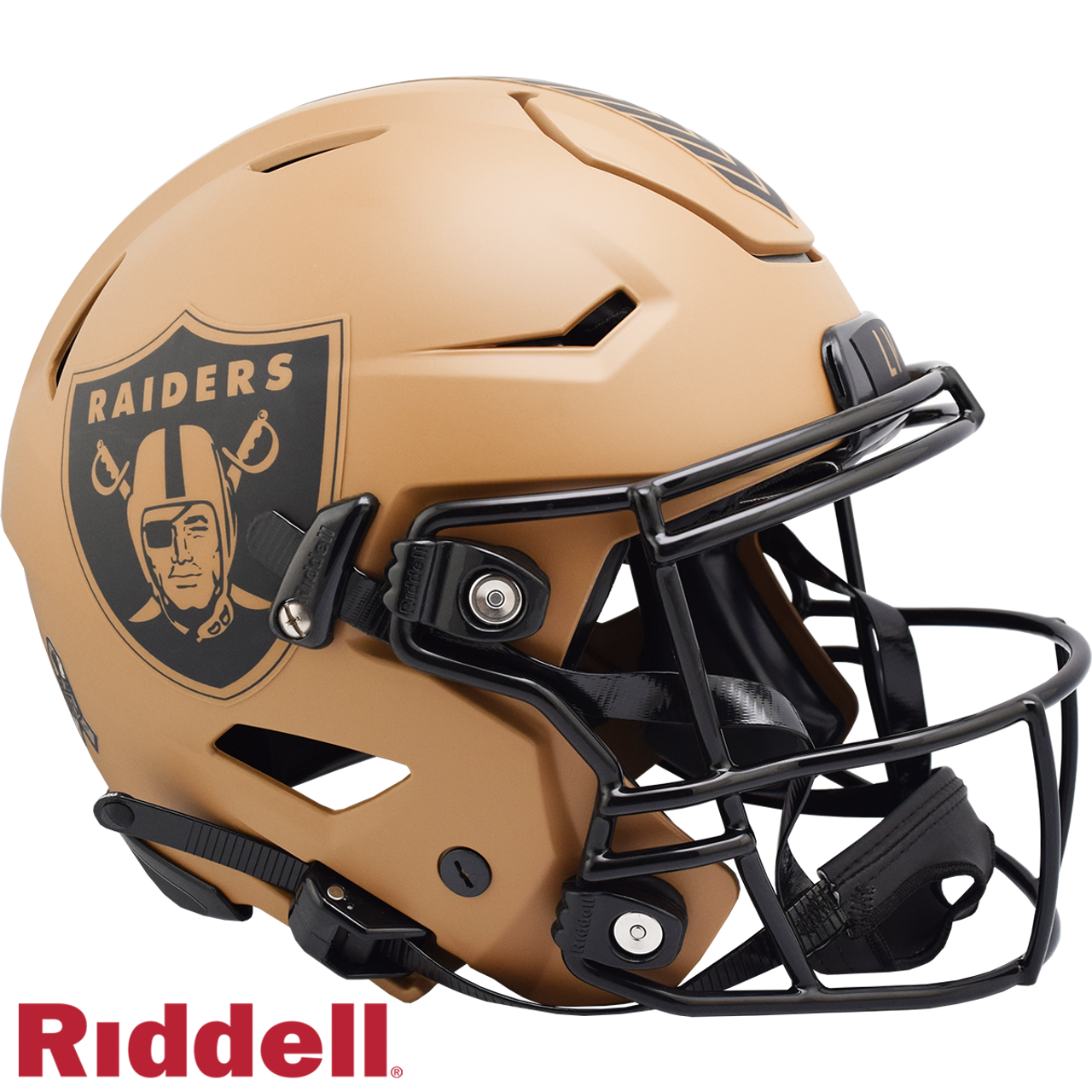 Las Vegas Raiders Helmet Riddell Authentic Full Size SpeedFlex Style Salute To Service 2023