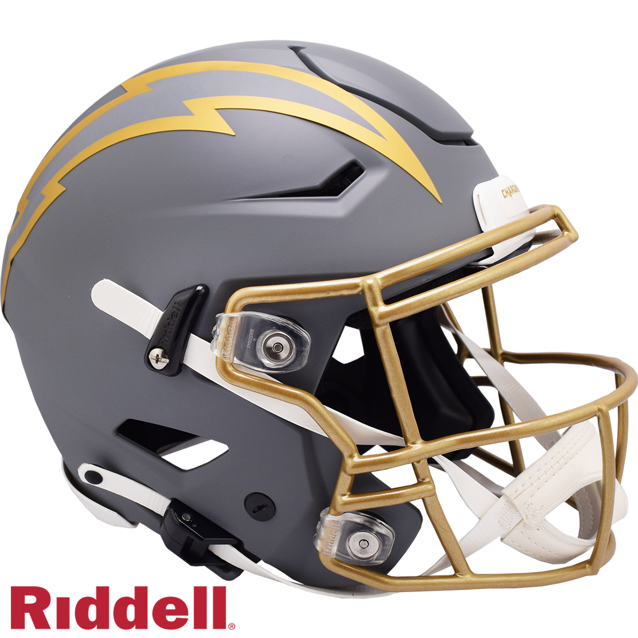 Los Angeles Chargers Helmet Riddell Authentic Full Size SpeedFlex Style Slate Alternate