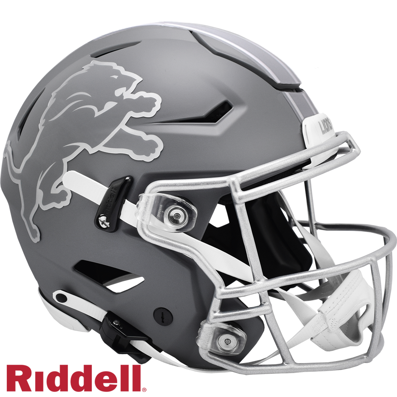 Detroit Lions Helmet Riddell Authentic Full Size SpeedFlex Style Slate Alternate 2024