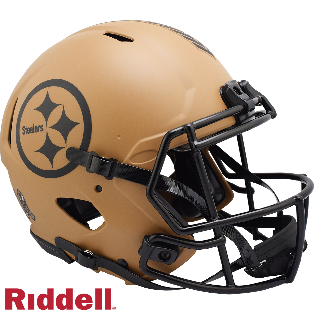 Pittsburgh Steelers Helmet Riddell Authentic Full Size Speed Style Salute To Service 2023