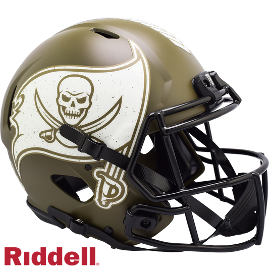 Tampa Bay Buccaneers Helmet Riddell Authentic Full Size Speed Style Salute To Service