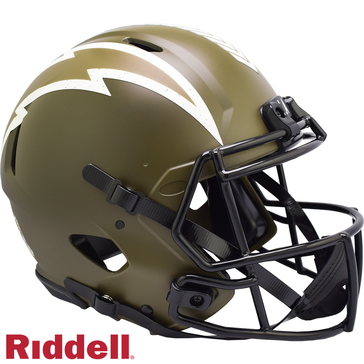 Los Angeles Chargers Helmet Riddell Authentic Full Size Speed Style Salute To Service