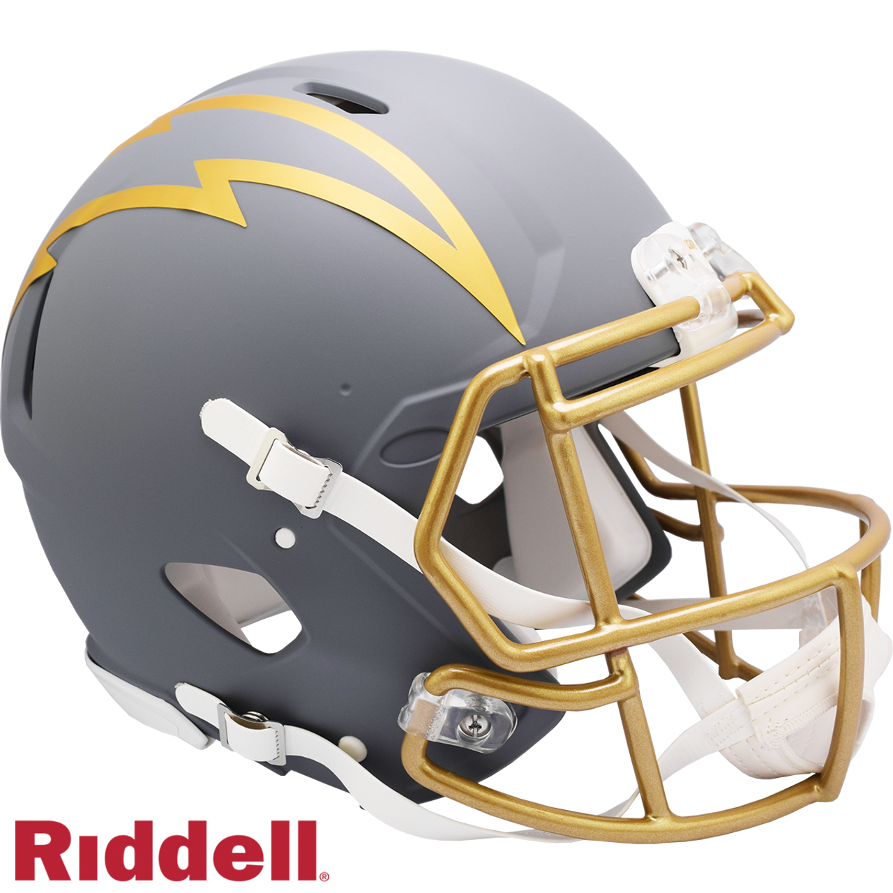 Los Angeles Chargers Helmet Riddell Authentic Full Size Speed Style Slate Alternate