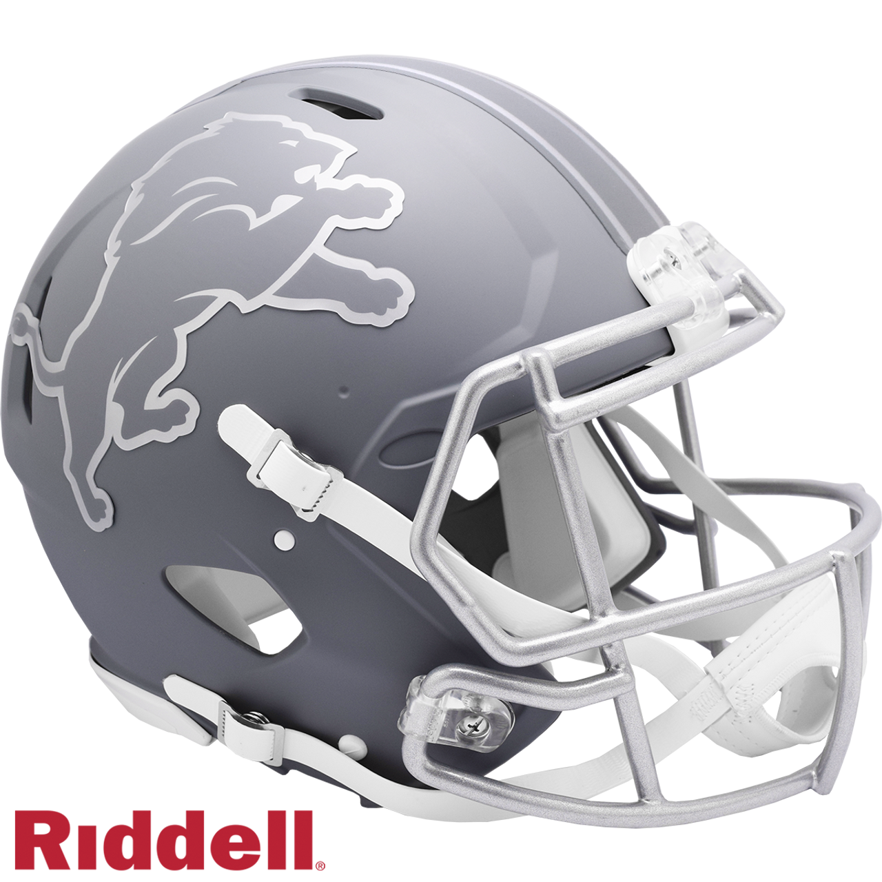 Detroit Lions Helmet Riddell Authentic Full Size Speed Style Slate Alternate 2024