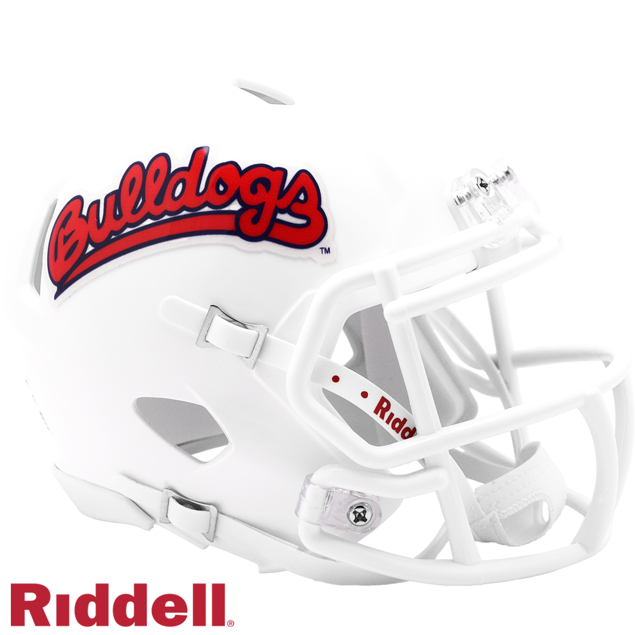 Fresno State Bulldogs Helmet Riddell Replica Mini Speed Style Harvest Design White Design