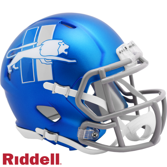 Detroit Lions Helmet Riddell Replica Mini Speed Style On-Field Alternate 2023