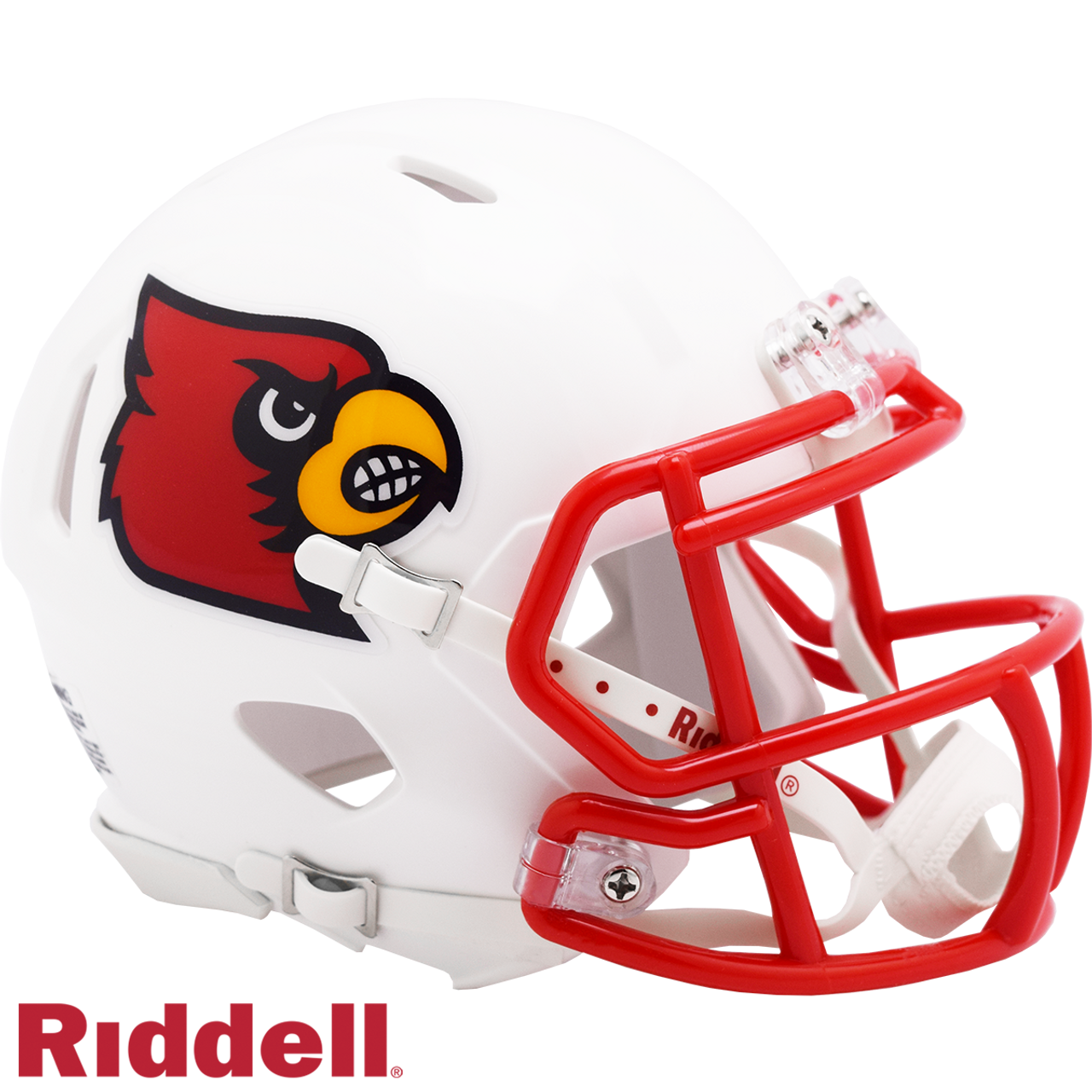 Louisville Cardinals Helmet Riddell Replica Mini Speed Style White