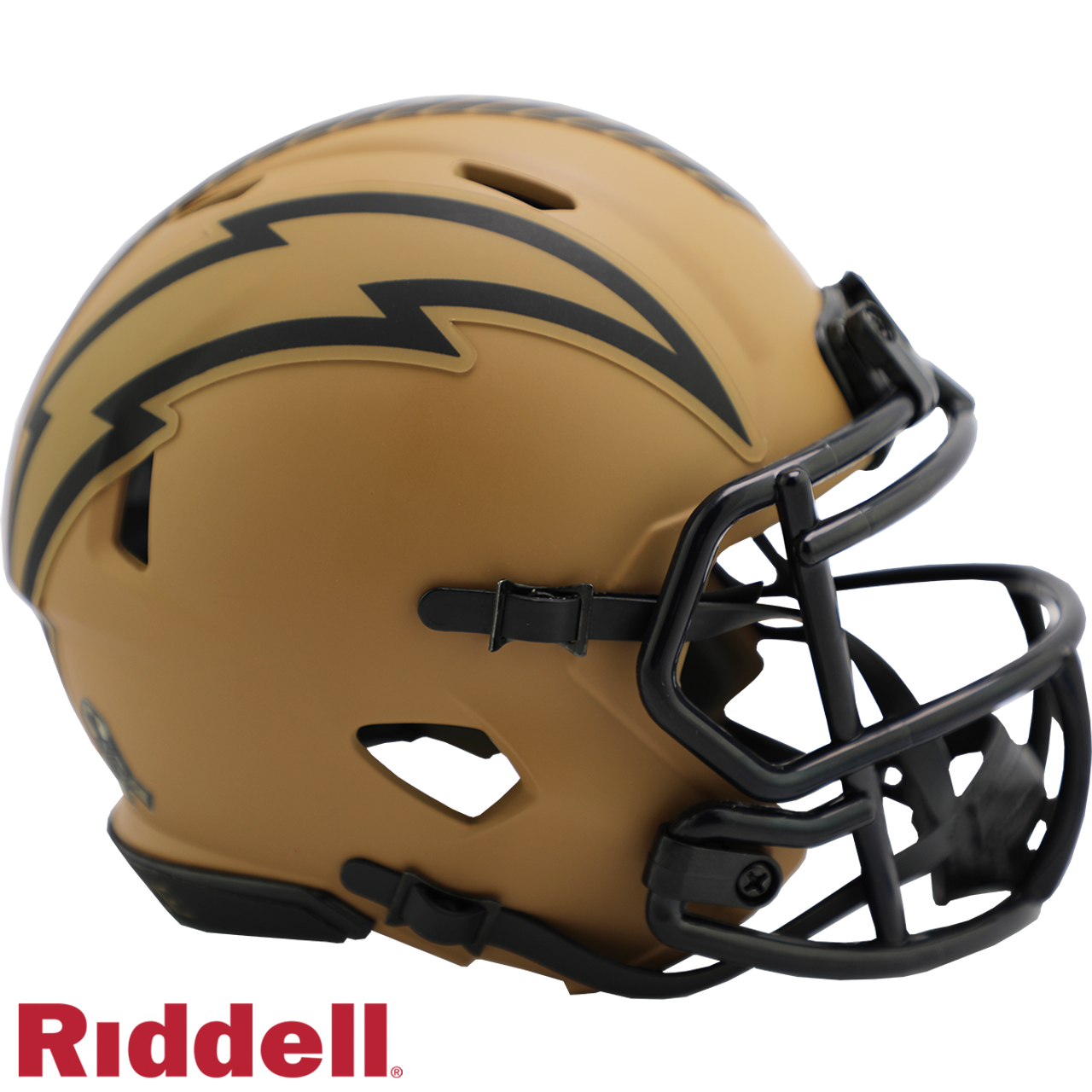 Los Angeles Chargers Helmet Riddell Replica Mini Speed Style Salute To Service 2023